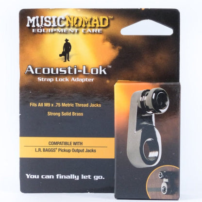 music nomad guitar accessories black music nomad mn271 acoustic strap lock adapter     