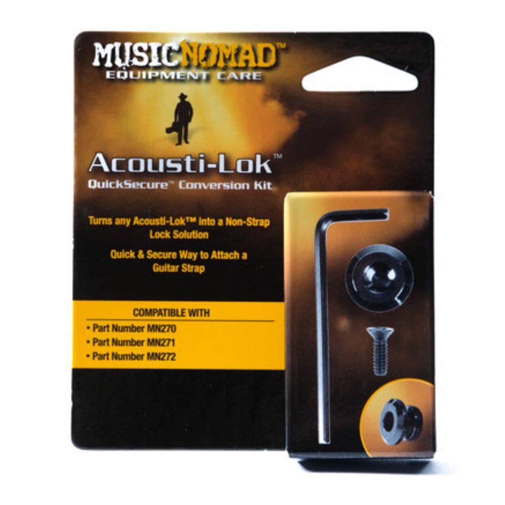 music nomad guitar accessories black music nomad mn274 acousti-lok 2 & 1 conversion button     