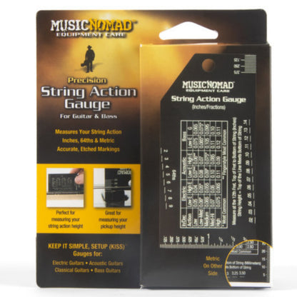 Music Nomad Guitar Accessories Black Music Nomad MN602 Precision String Action Gauge 