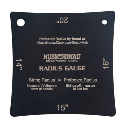 music nomad guitar accessories black music nomad mn603 precision radius gauge set - pack of 2     
