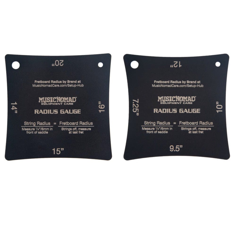 music nomad guitar accessories black music nomad mn603 precision radius gauge set - pack of 2     