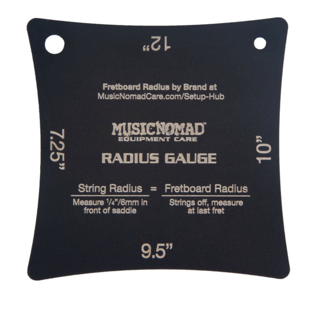music nomad guitar accessories black music nomad mn603 precision radius gauge set - pack of 2     