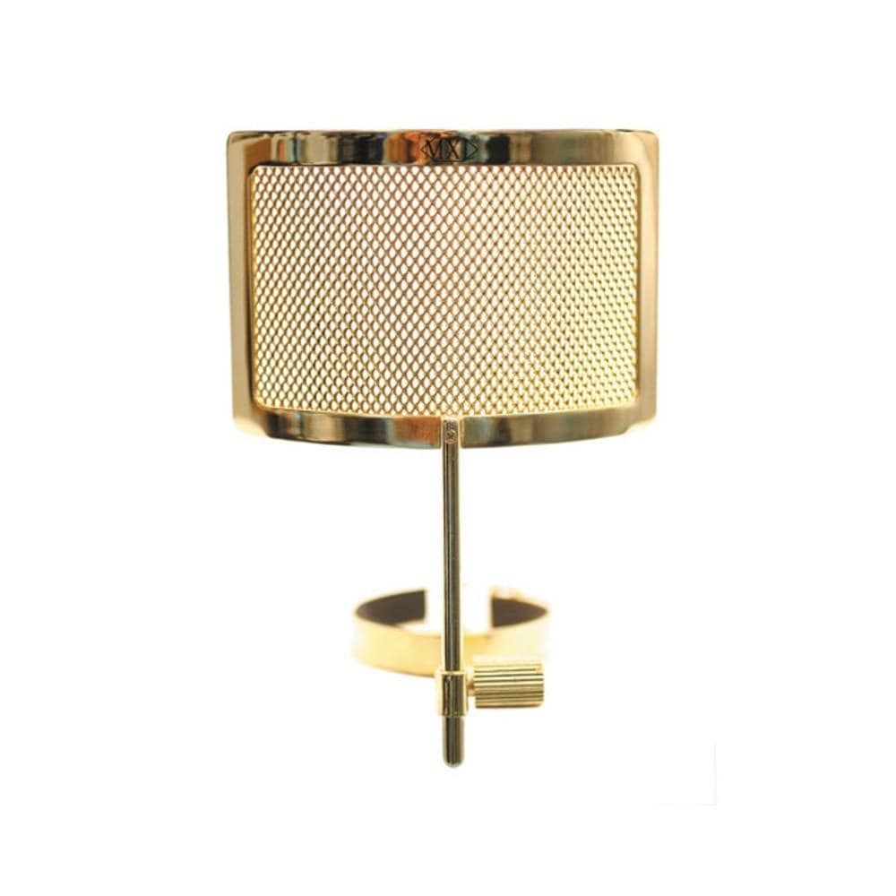 MXL Microphone Accessories MXL PF 004 G Metal Mesh Pop Filter for Genesis Microphones - Gold