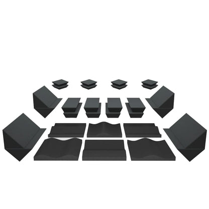 nankarrow sound proofing acoustic treatment slate grey nankarrow studiopanel-m 2nd gen medium room sound proofing acoustic treatment kit   