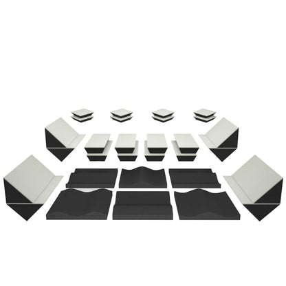 nankarrow sound proofing acoustic treatment white nankarrow studiopanel-m 2nd gen medium room sound proofing acoustic treatment kit   