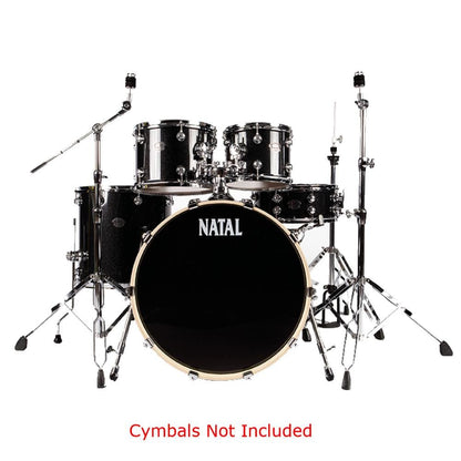 natal acoustic drum kits black sparkle natal arcadia birch series f20 5 piece shell pack acoustic drum kit with hardware    