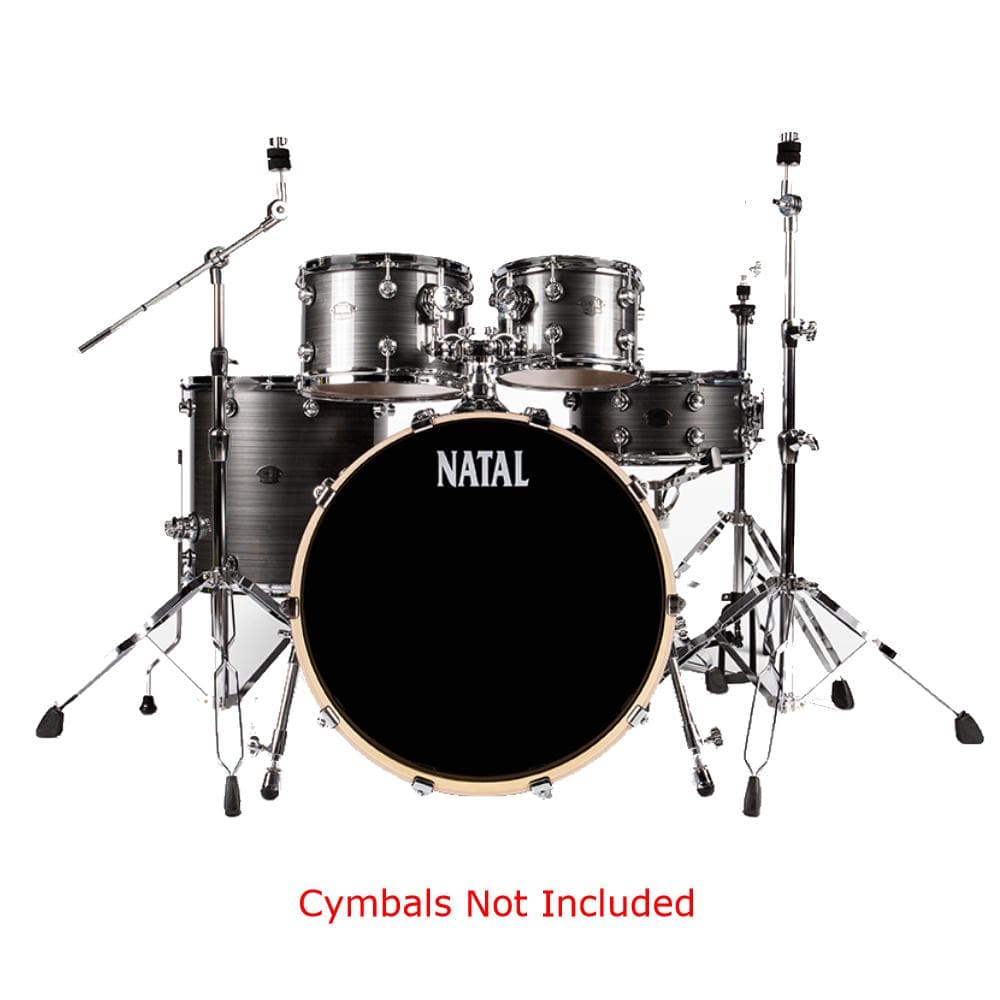 natal acoustic drum kits grey strata natal arcadia birch series f20 5 piece shell pack acoustic drum kit with hardware    #size_grey-strata