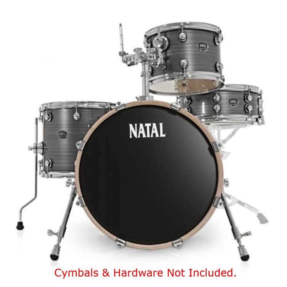 natal acoustic drum kits grey strata natal arcadia birch series traditional jazz tj 4 piece shell pack acoustic drum kit    #color_grey-strata