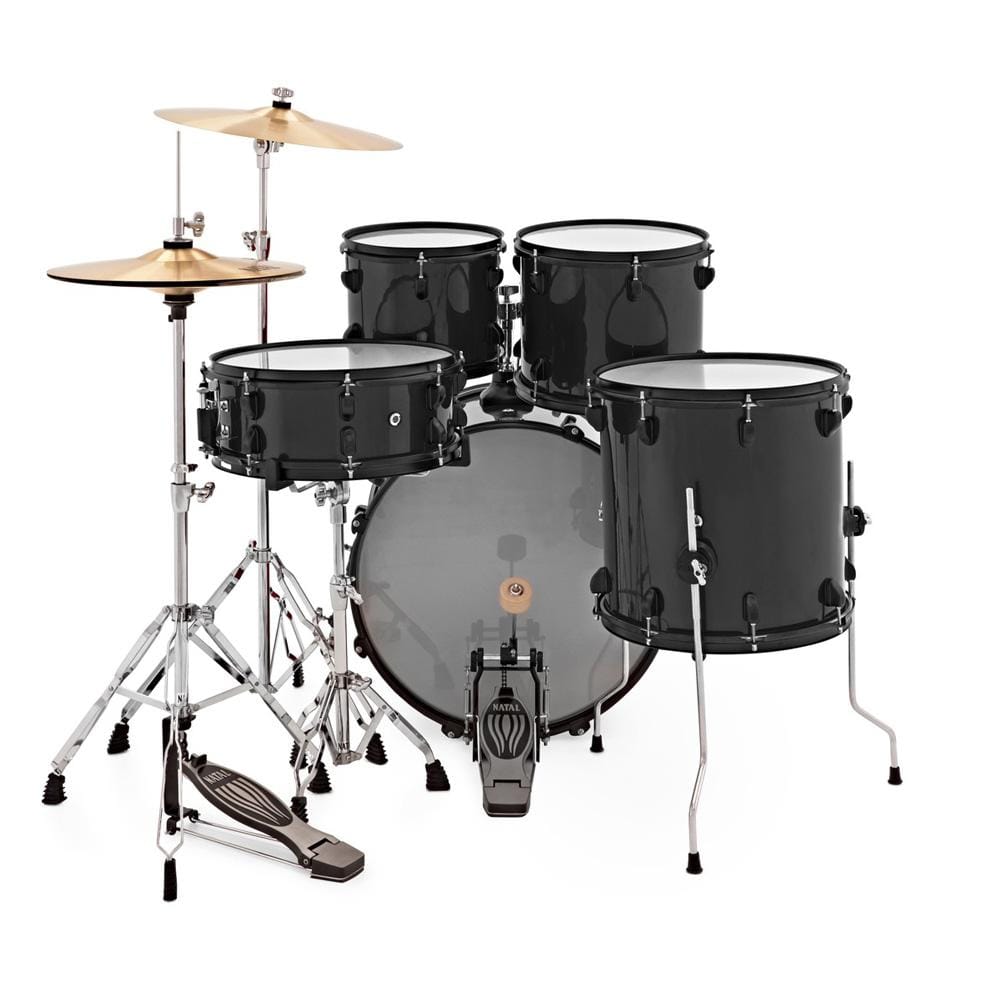 Natal Acoustic Drum Kits Natal K-EVB-F20 Evolution Fusion 5-Piece Acoustic Drum Kit with Hardware & Cymbals