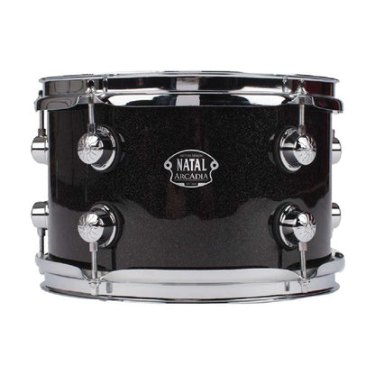 natal acoustic drum kits natal kar-u24 arcadia series us rock 4-piece shell pack acoustic drum kit with hardware & stands - black sparkle