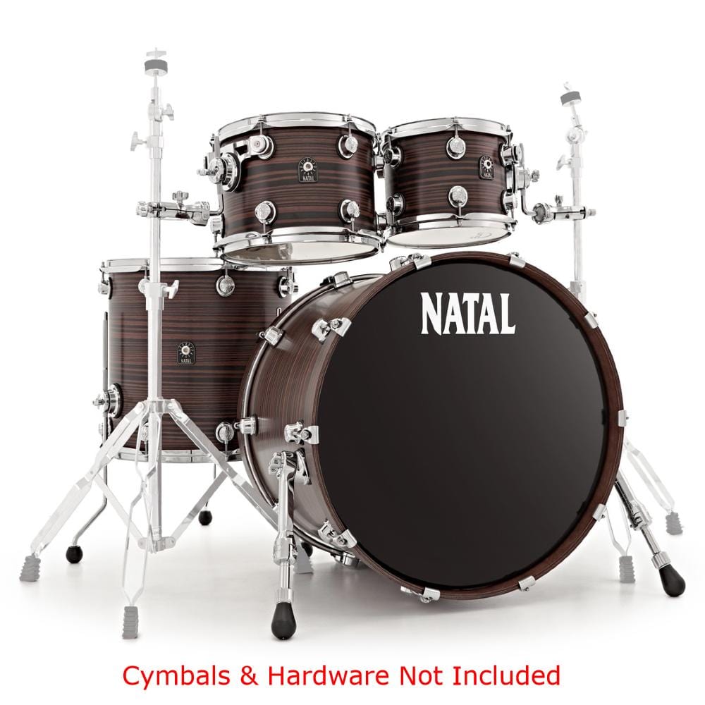 natal acoustic drum kits veneer natal cafe racer series uf22 4 piece shell pack acoustic drum kit    #color_veneer
