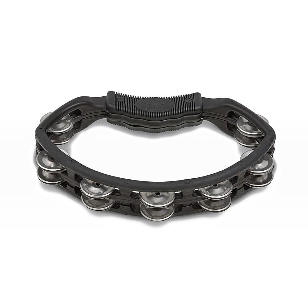 natal hand percussions black natal ns102t spirit handheld tambourine    #color_black