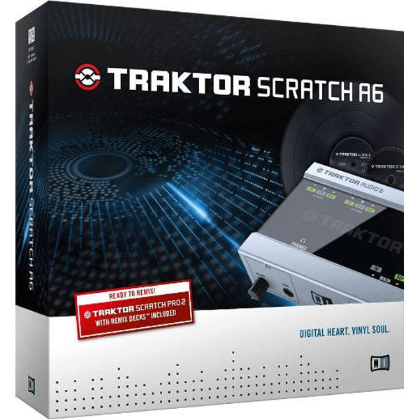 native instruments audio interfaces native instruments traktor scratch a6 professional digital vinyl system with 6-channel audio interface