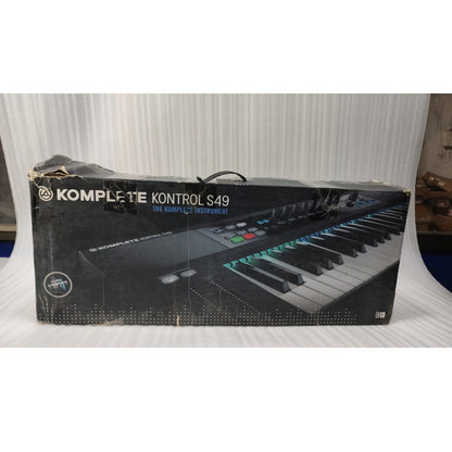 Native Instruments Midi Keyboards Native Instruments Komplete Kontrol S49 MK1 Midi Keyboard with Free Upgrade To Komplete 12 Select - Open Box