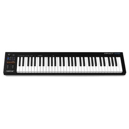 nektar keyboard bundles nektar impact gx61 61-key midi keyboard with btwig software, cloth, stand, gigbag & ebook