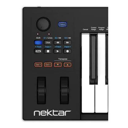 nektar keyboard bundles nektar impact gx61 61-key midi keyboard with btwig software, cloth, stand, gigbag & ebook