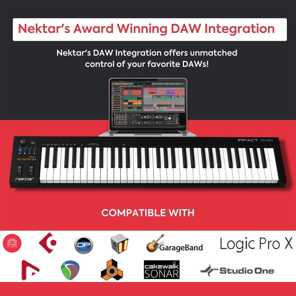 Nektar Midi Keyboards Nektar Impact GX-61 Midi Keyboard