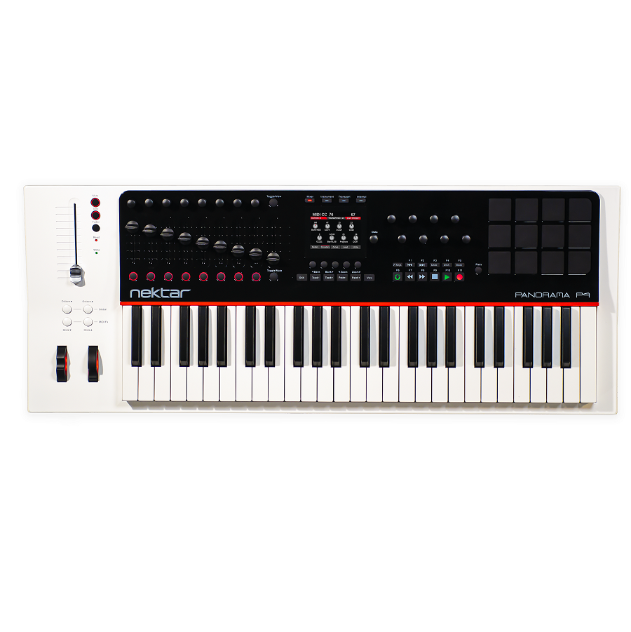 nektar midi keyboards nektar panorama p4 49-key midi keyboard controller