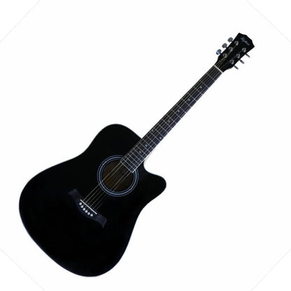 Neptune Acoustic Guitars Glossy Black Neptune M49 41 Inch 6 String Acoustic Guitar