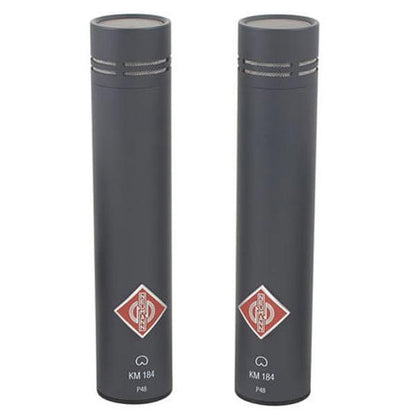 Neumann Condenser Microphones Black Neumann KM184 Condenser Microphones Stereo Set