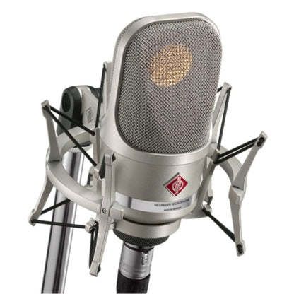 neumann condenser microphones nickel neumann tlm 107 studio set large-diaphragm multipattern condenser microphone with shockmount 