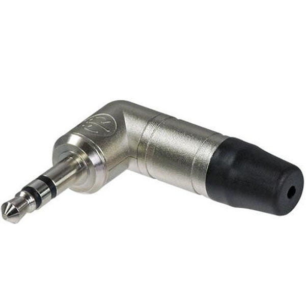 Neutrik Cables and Connectors Neutrik NTP3RC Plug 3.5mm Right Angle Nickel/Nickel