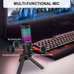 Nexlev Condenser Microphones NexLev CM-22 Chronicle Series Gaming RGB Condenser Microphone