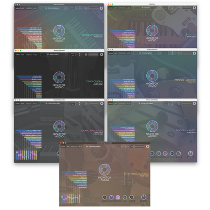 NIGHTFOX_AUDIO Virtual Instruments Nightfox Audio Complete Collection: Complete Instrument Bundle – Professional Audio Software & Plugin