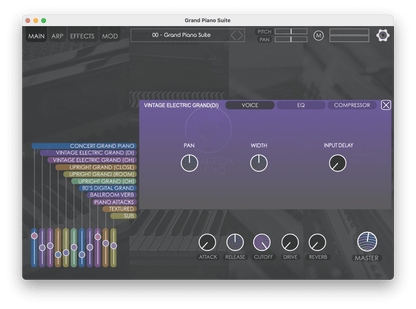 NIGHTFOX_AUDIO Virtual Instruments Nightfox Audio Grand Piano Suite: Grand Piano Library