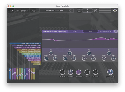 NIGHTFOX_AUDIO Virtual Instruments Nightfox Audio Grand Piano Suite: Grand Piano Library