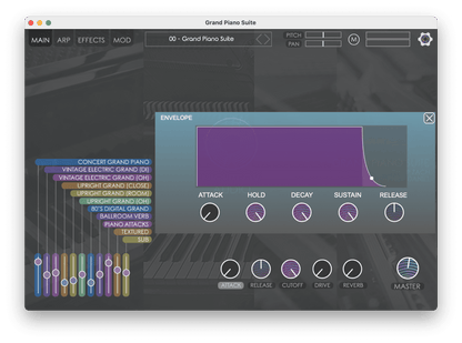 NIGHTFOX_AUDIO Virtual Instruments Nightfox Audio Grand Piano Suite: Grand Piano Library