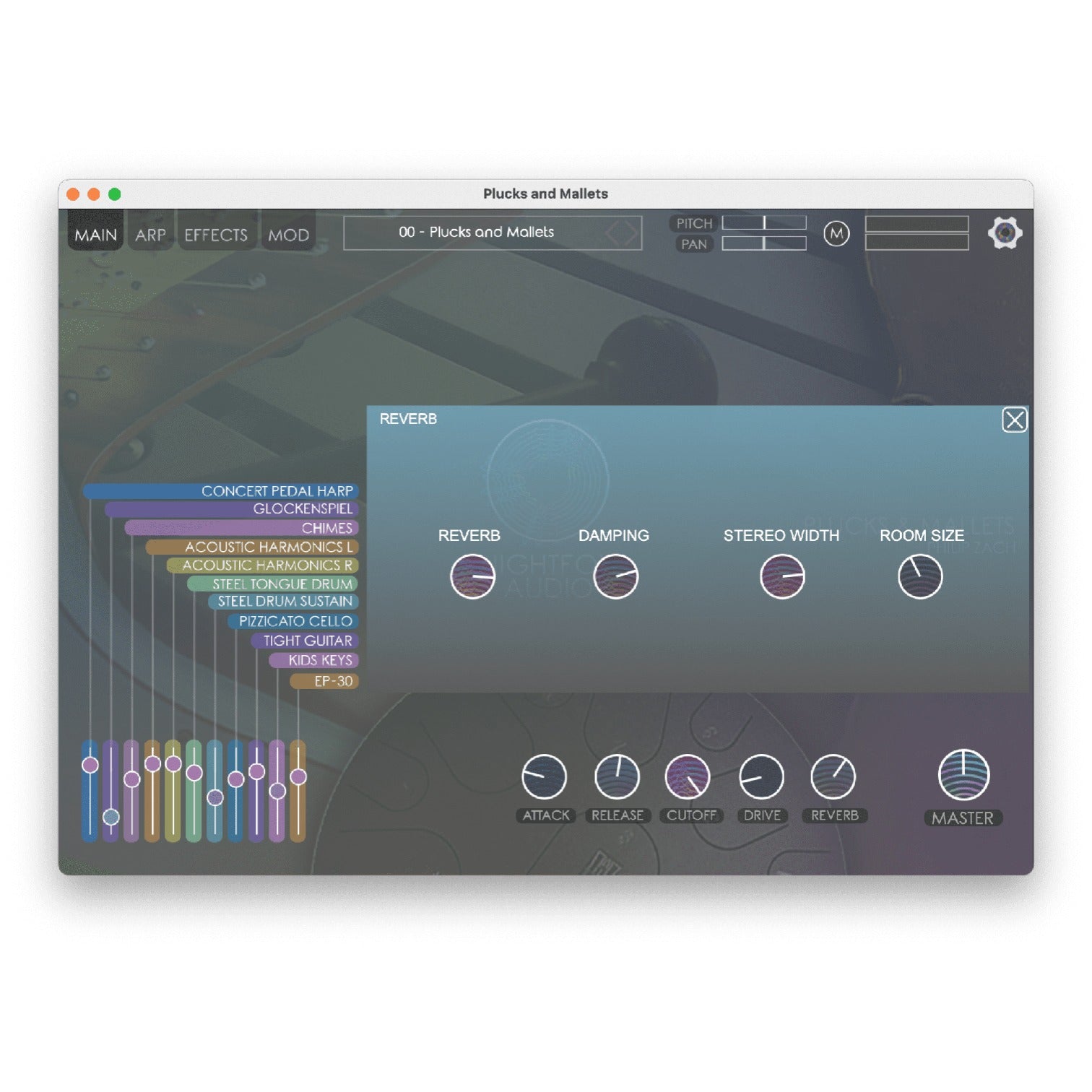 NIGHTFOX_AUDIO Virtual Instruments Nightfox Audio Plucks and Mallets Virtual Instrument – Professional Audio Software & Plugin