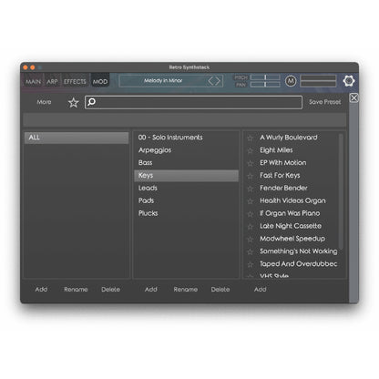 NIGHTFOX_AUDIO Virtual Instruments Nightfox Audio Retro Synthstack Virtual Instrument – Professional Audio Software & Plugin