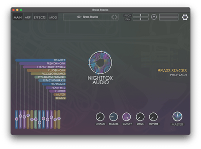 Nightfox Brass Stacks: Brass Instrument Collection – Professional Audio Software & Plugin