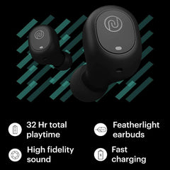 Noise Earphones Noise Shots Nuvo Heavy Bass Bluetooth Earbuds