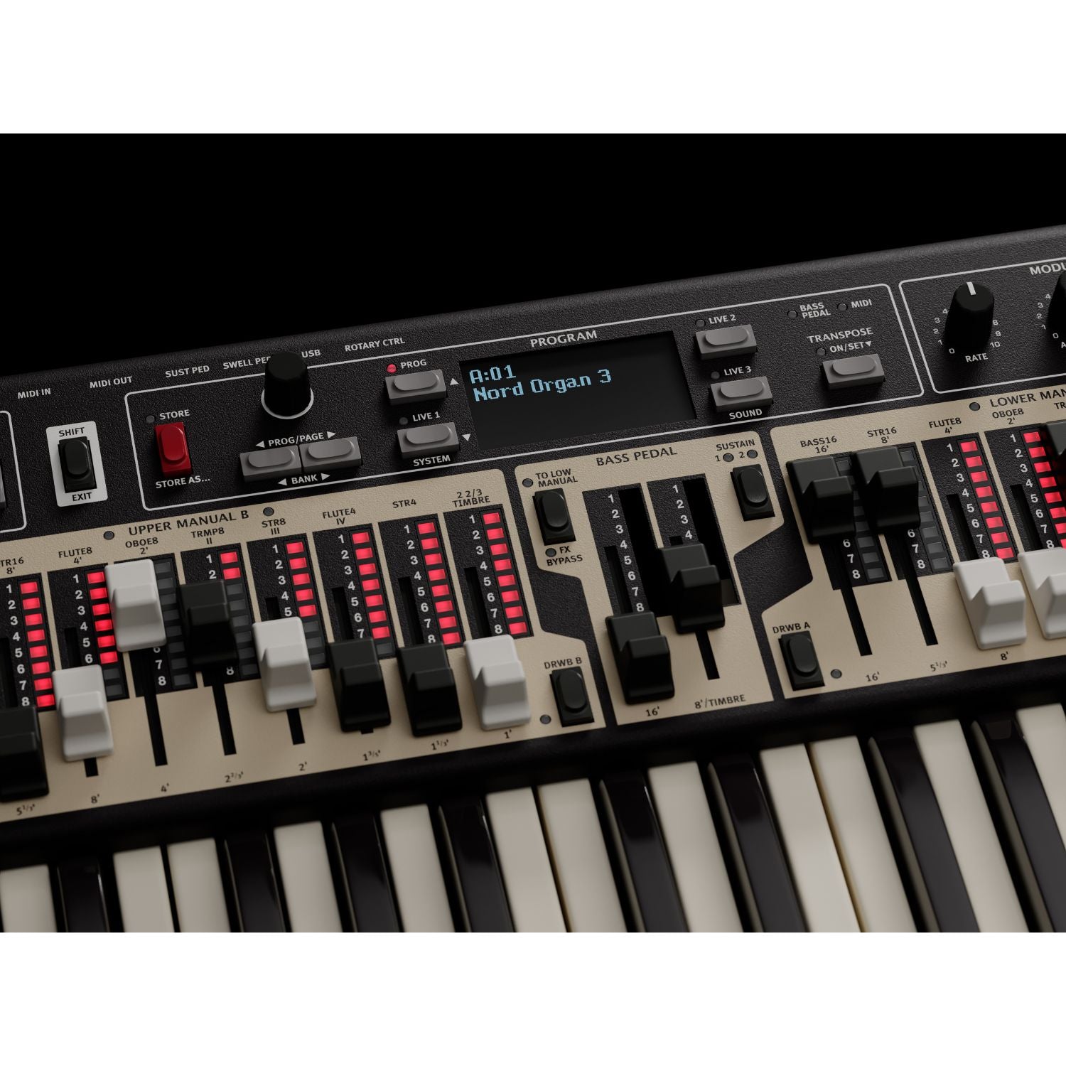 Nord Synthesizers Nord Organ3 61 Key Dual Combo Keyboard
