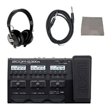 ZOOM G3XN Multi Effects Processor Expression Pedal With Headphone, Guitar Cable And Polishing Cloth