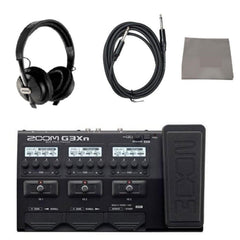 ZOOM G3XN Multi Effects Processor Expression Pedal With Headphone, Guitar Cable And Polishing Cloth