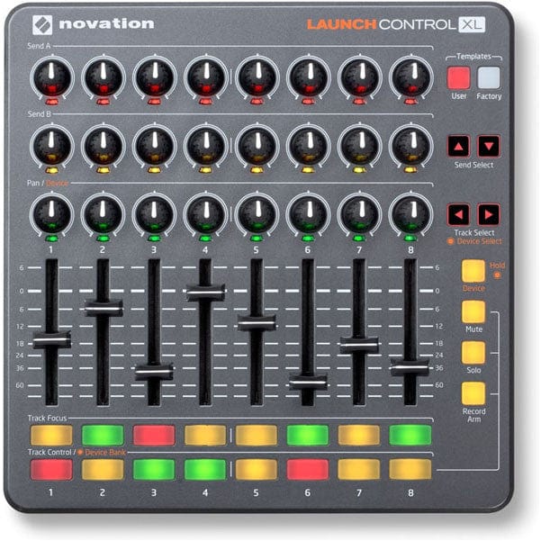 novation dj controller interfaces novation launch control xl dj controllers