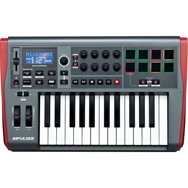 Novation Midi Keyboards Novation Impulse 25 Midi Keyboard
