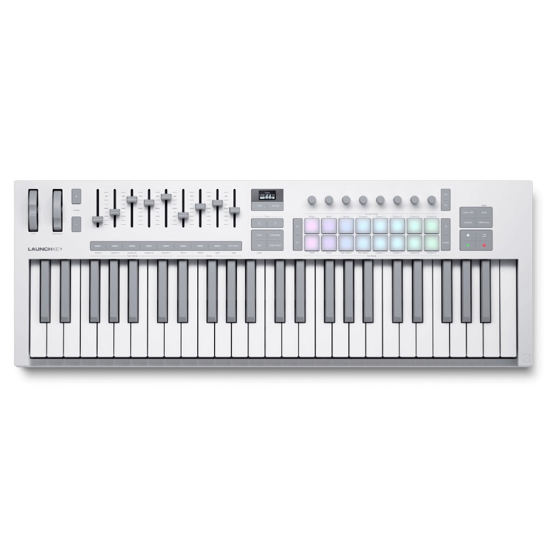 Novation Midi Keyboards White Novation Launchkey 49 MK4 Midi Keybord