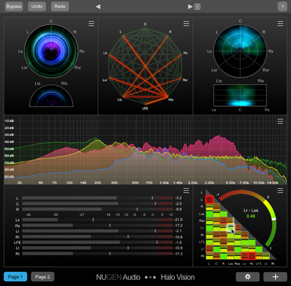 NUGEN Audio Virtual Processors Halo Vision: Spatializer Plugin