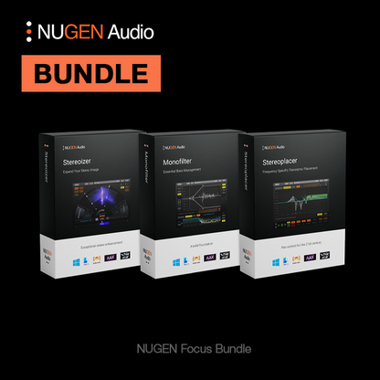 NUGEN Audio Virtual Processors NUGEN Focus Bundle Loudness Meter Bundle – Professional Audio Software & Plugin