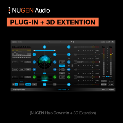 NUGEN Audio Virtual Processors NUGEN Halo Downmix w 3D extension Downmixing Plugin