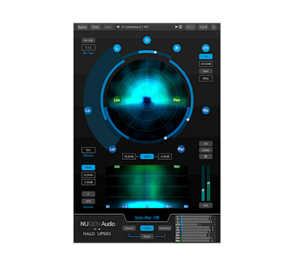 NUGEN Audio Virtual Processors NUGEN Halo Upmix 3D Stereo-to-Surround Upmixing Plugin