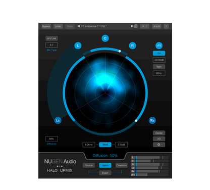 NUGEN Audio Virtual Processors NUGEN Halo Upmix Upmixing Plugin