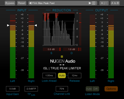 NUGEN Audio Virtual Processors NUGEN ISL 2 Upgrade to ISL 2 from ISL – Professional Audio Software & Plugin