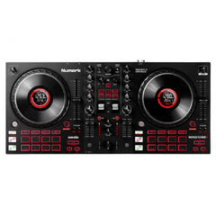 Numark DJ Controller Interfaces Black Numark Mixtrack Platinum FX 4-Deck Advanced DJ Controller with Jog Wheel Displays and Effects Paddles
