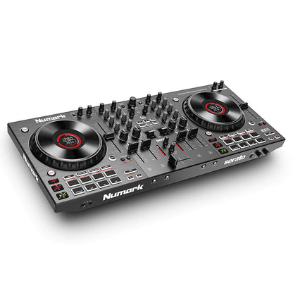 Numark DJ Controller Interfaces Black Numark NS4FX Professional 4-Deck DJ Controller