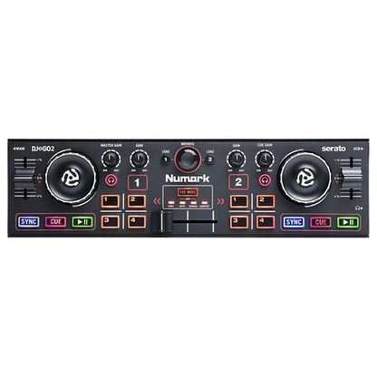 Numark DJ Controller Interfaces Numark DJ2GO2 Pocket DJ Controller with Audio Interface